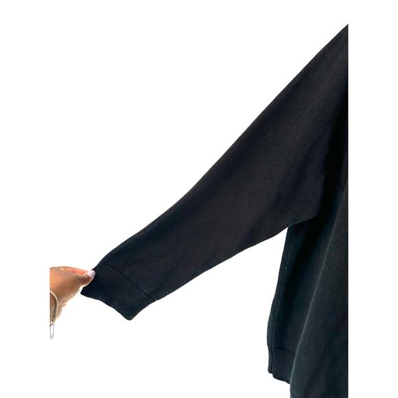 Disney Women's Plus Black Red Sequin Minnie Crew Neck Cable Knit Sweater Size 3X - Picture 6 of 10